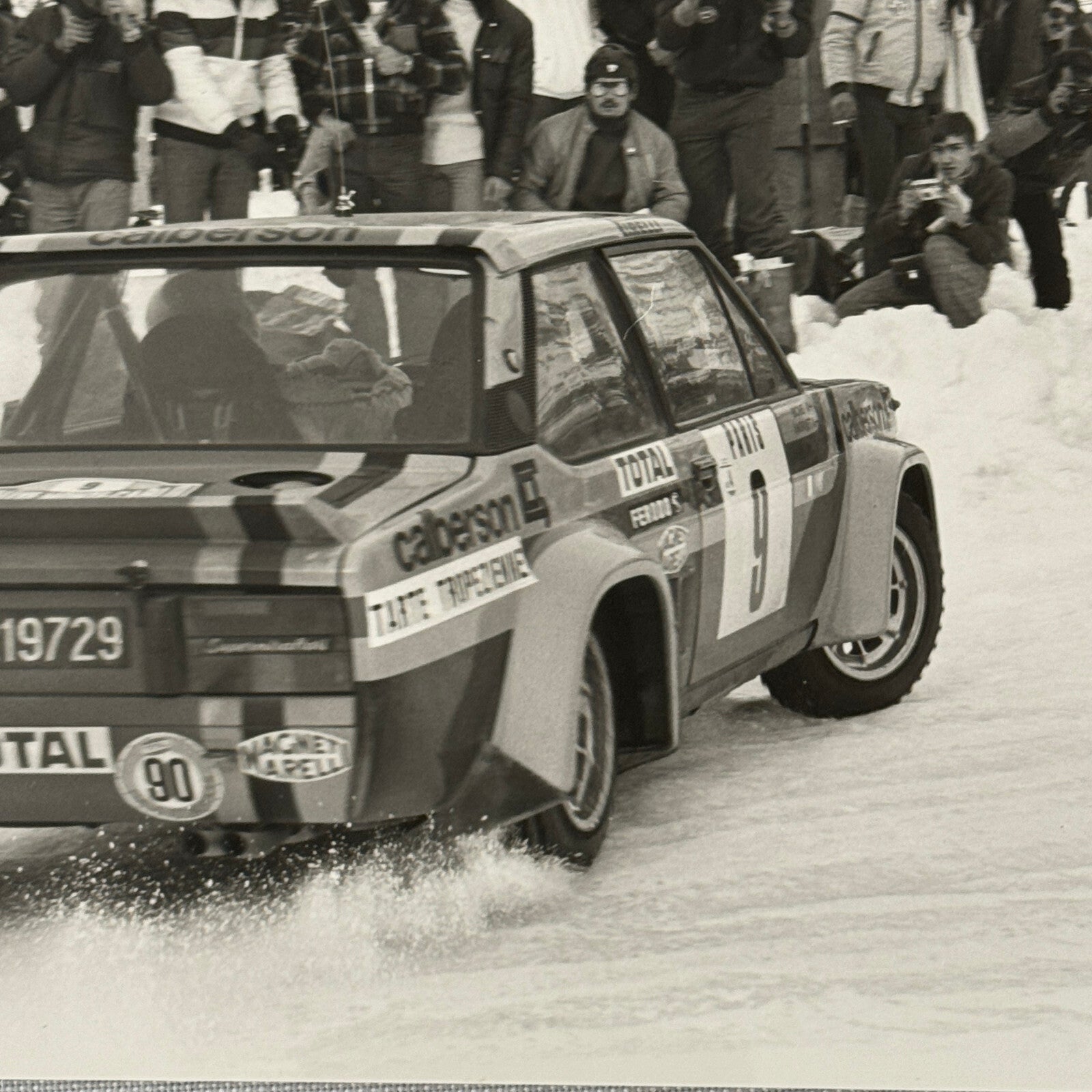 1980 Rallye Monte Carlo Press Photo Photograph DPPI Fiat 131 Abarth Car