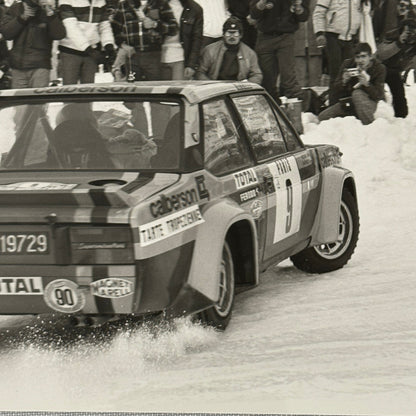1980 Rallye Monte Carlo Press Photo Photograph DPPI Fiat 131 Abarth Car