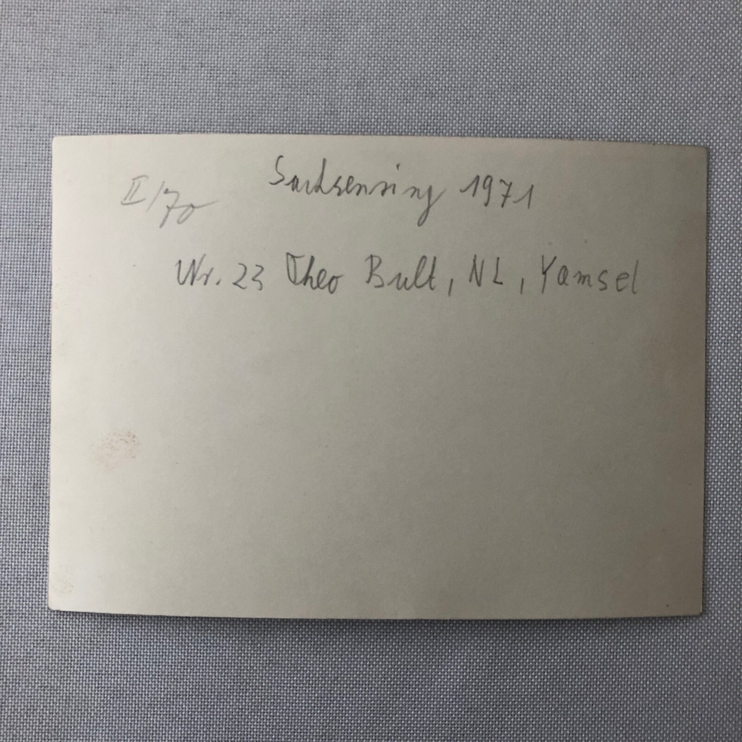 Vintage Motorcycle Racing Photo photograph Rider Theo Bult 1971 Yamsel Bike