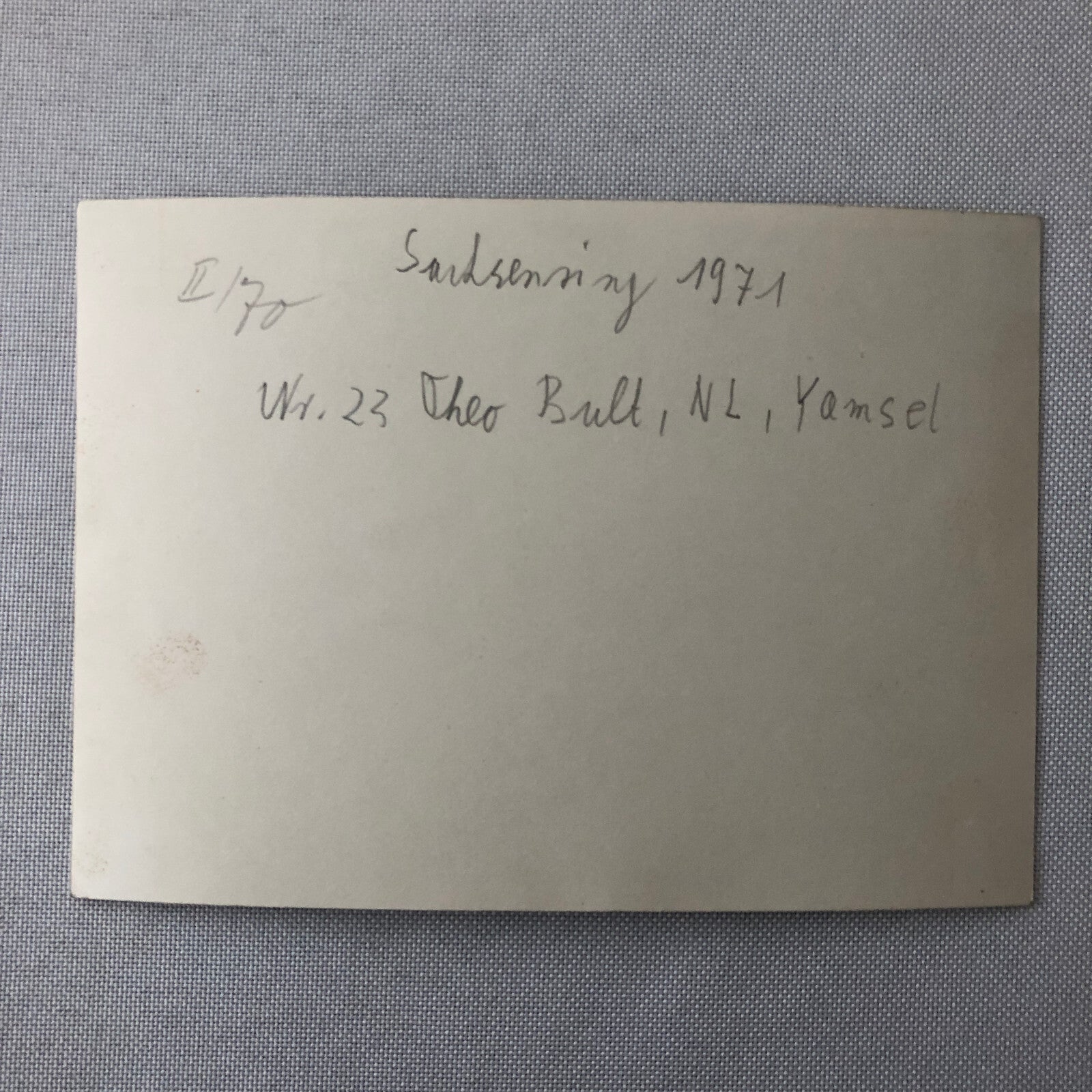 Vintage Motorcycle Racing Photo photograph Rider Theo Bult 1971 Yamsel Bike