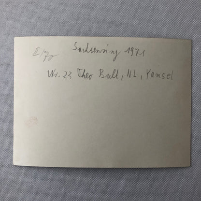 Vintage Motorcycle Racing Photo photograph Rider Theo Bult 1971 Yamsel Bike