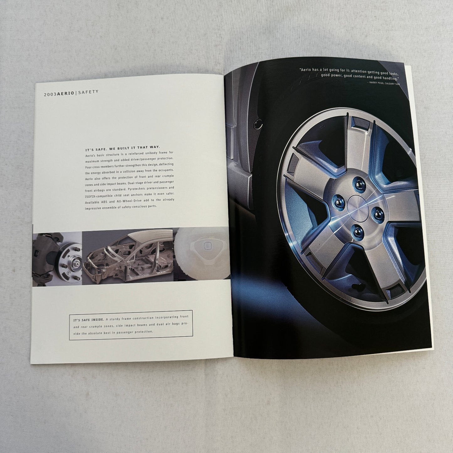 2003 Suzuki Aerio Car Sales Brochure Catalog Sedan GLX Fastback S 5X