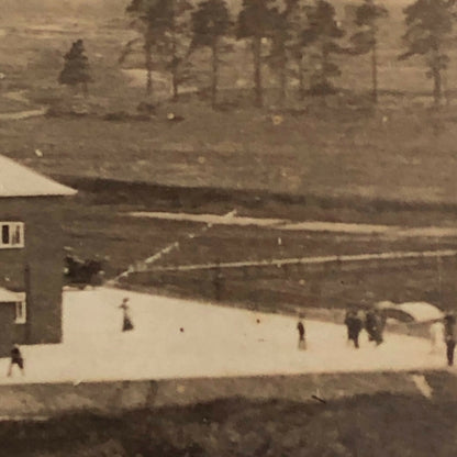 Antique RPPC Real Photo Postcard Brooklands Motor Course Racetrack Car Racing 