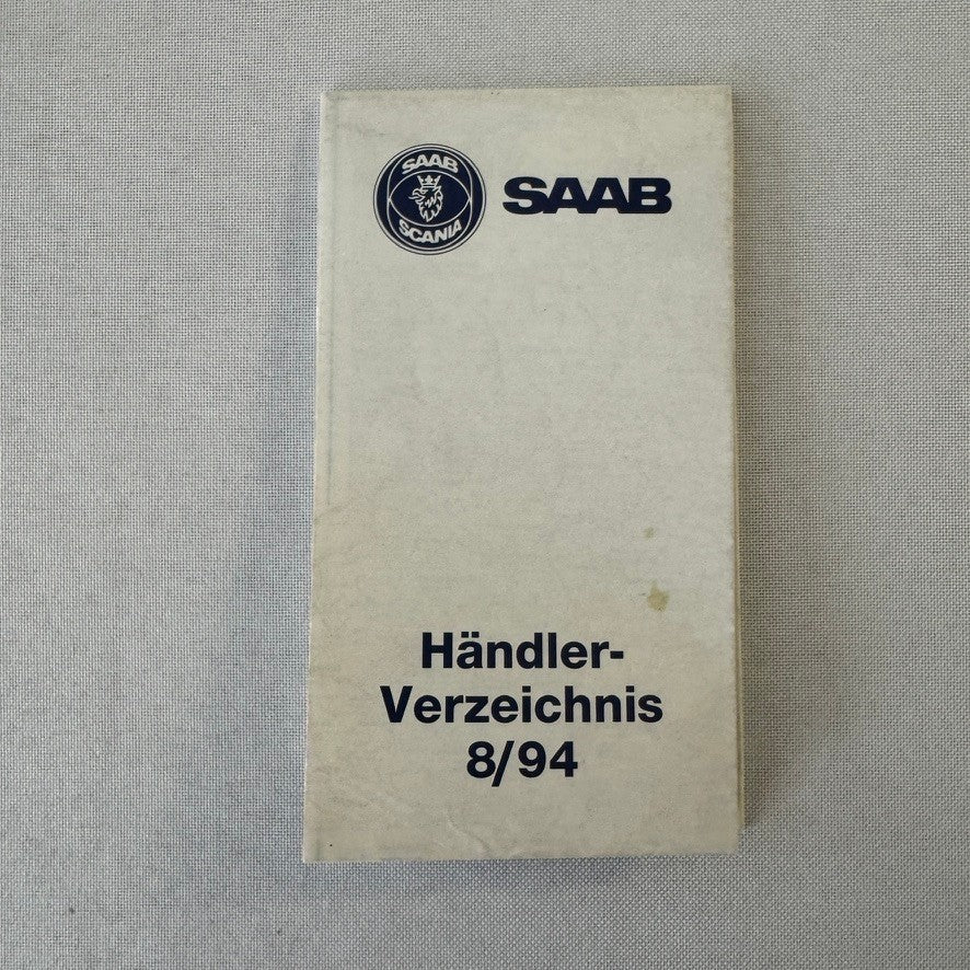 1995 Saab 900 Car Owners Manual Pouch GERMAN Text