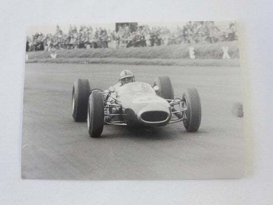 Vintage 1964 Press Photograph Photo Jack Brabham at Silverstone Win Grand Prix 