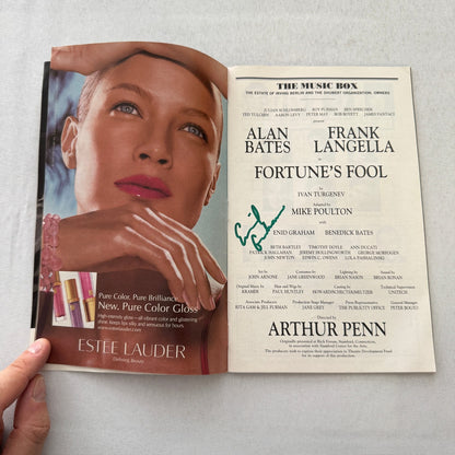 Fortune's Fool Cast Signed Theater Playbill Autographed Signature Alan Bates +