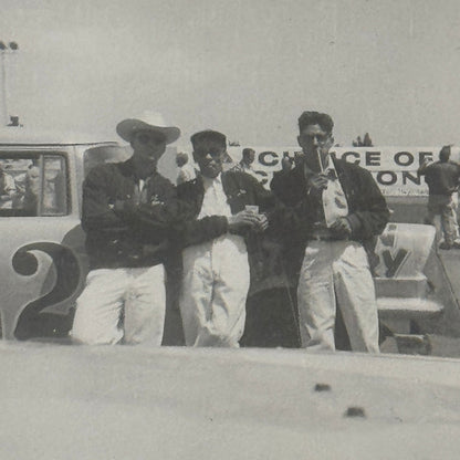 Vintage Racing Photo Photograph Unidentified Drivers Stock Car