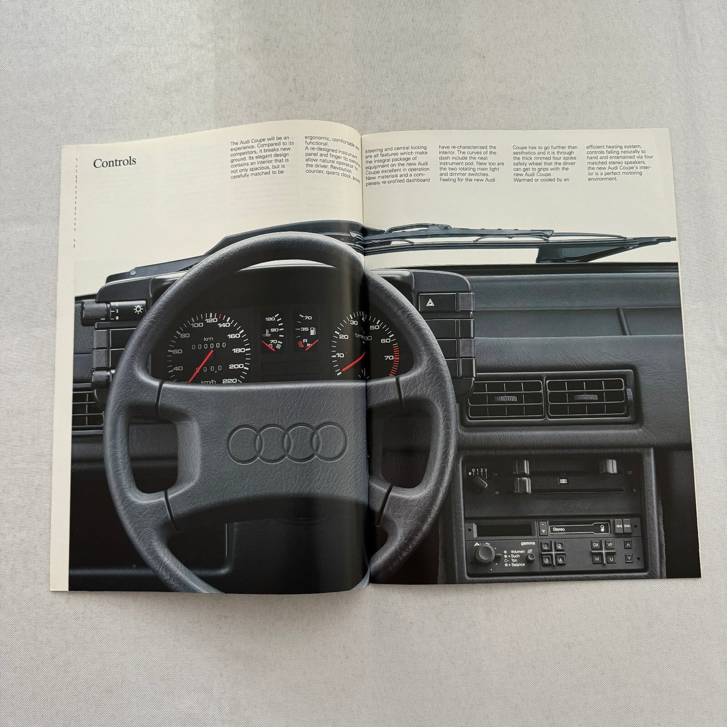 Audi Coupe Sales Brochure Catalog Advertising Audi Coupe GT 1985