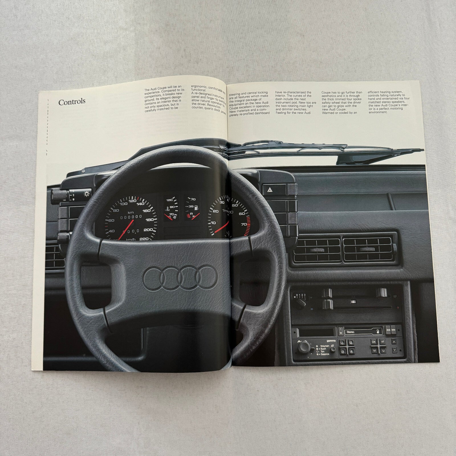 Audi Coupe Sales Brochure Catalog Advertising Audi Coupe GT 1985