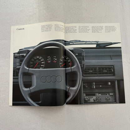 Audi Coupe Sales Brochure Catalog Advertising Audi Coupe GT 1985