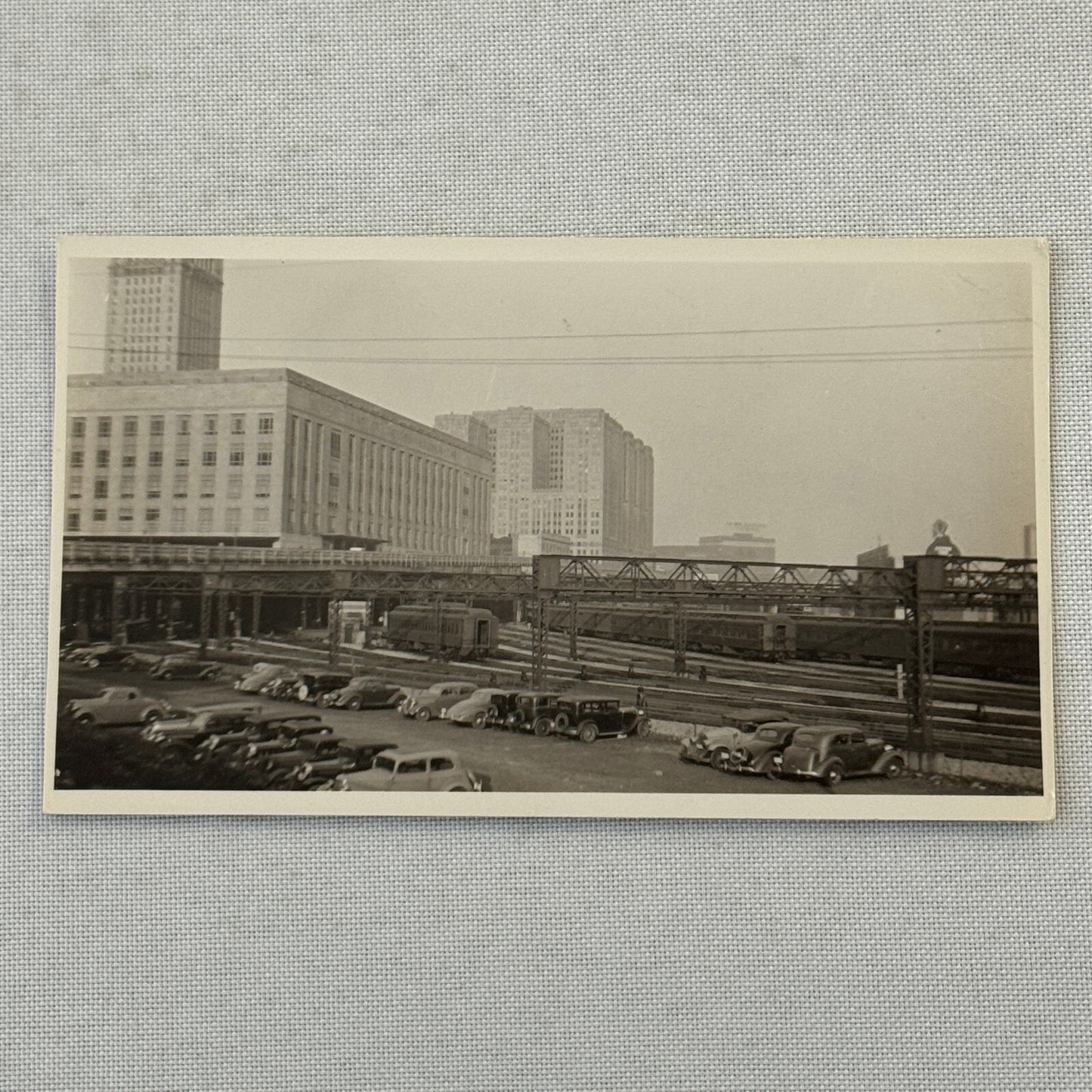 Vintage Train Photo Photograph Railroad Railway Rail Cars