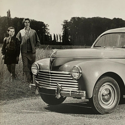 Vintage Peugeot 203 Berline Car Photo Photograph Print 
