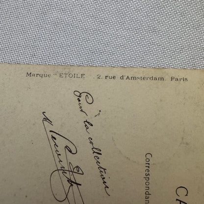 Vintage Zeppelin Airship Dirigible Real Photo Postcard RPPC French Le Temps