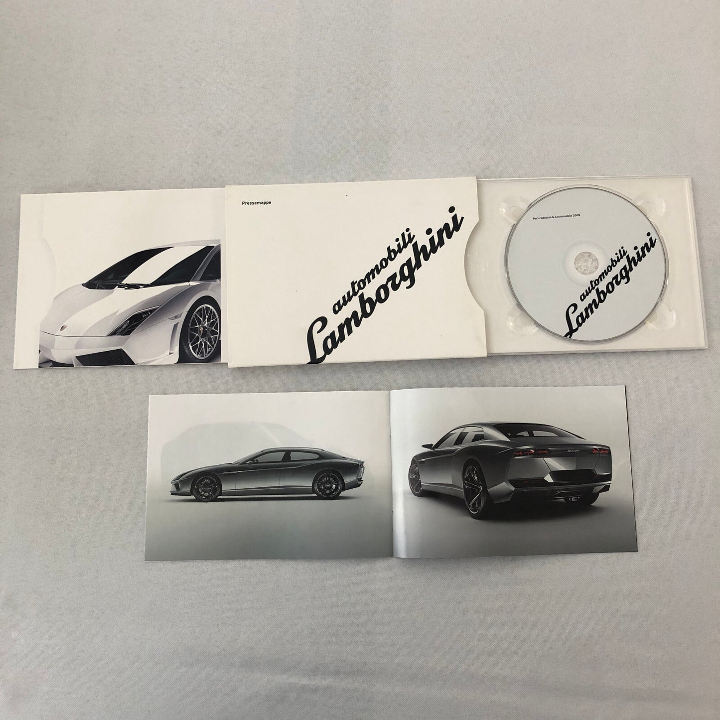 Lamborghini Press Kit Brochure with CD Estoque Concept Gallardo Murcielago