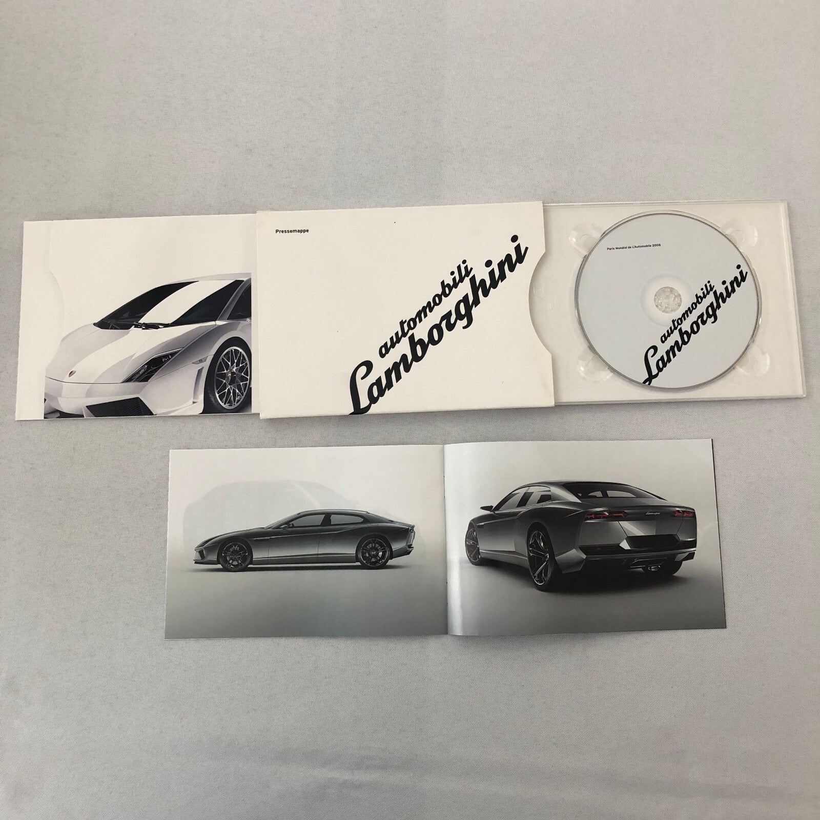 Lamborghini Press Kit Brochure with CD Estoque Concept Gallardo Murcielago