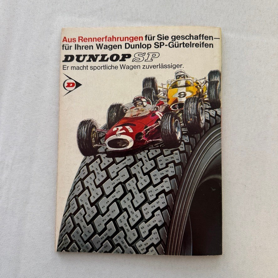 1967 AVD German Grand Prix Racing Program Motorsport Race Jim Clark Dan Gurney +