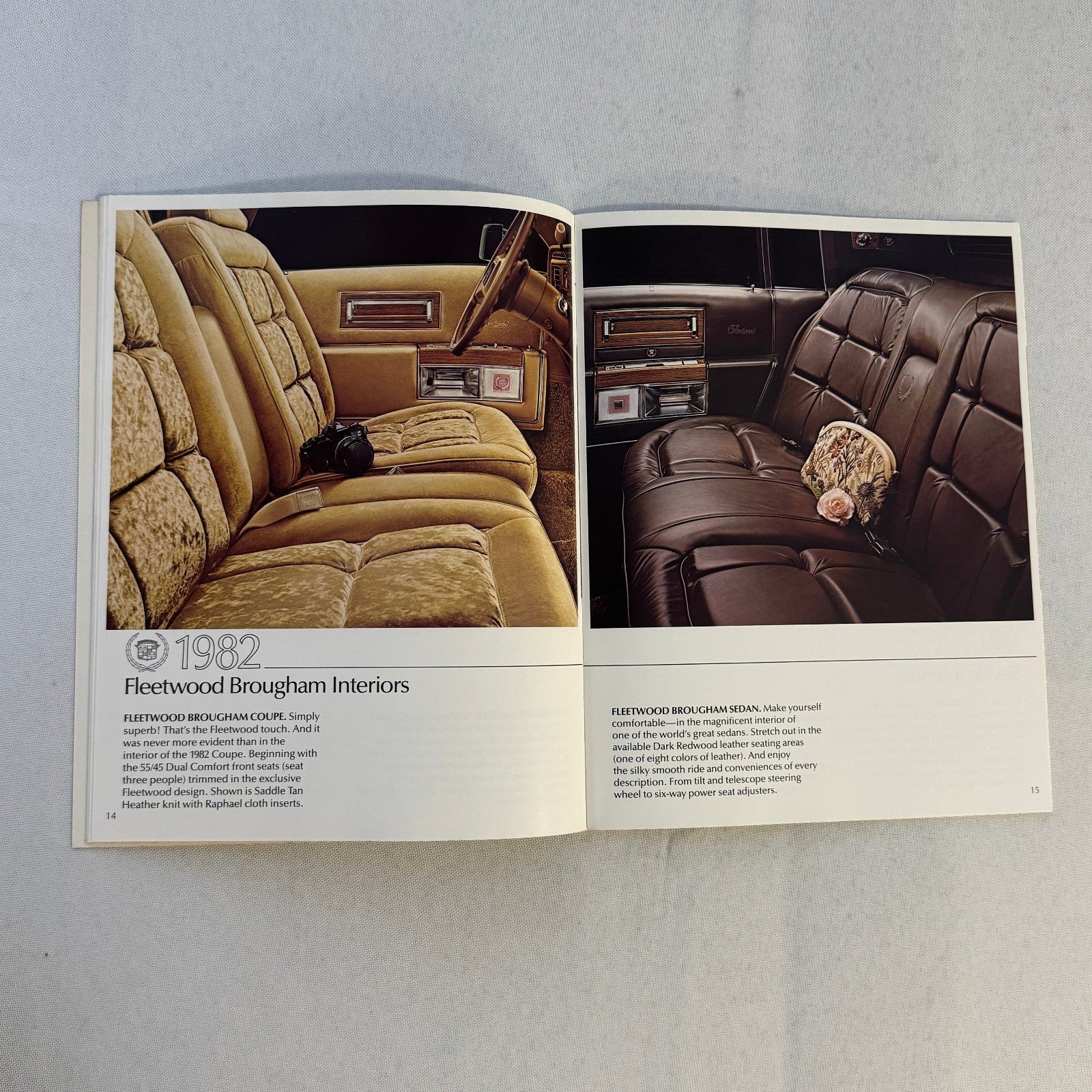 1982 Cadillac Car Sales Brochure Catalog Fleetwood Brougham Eldorado DeVille