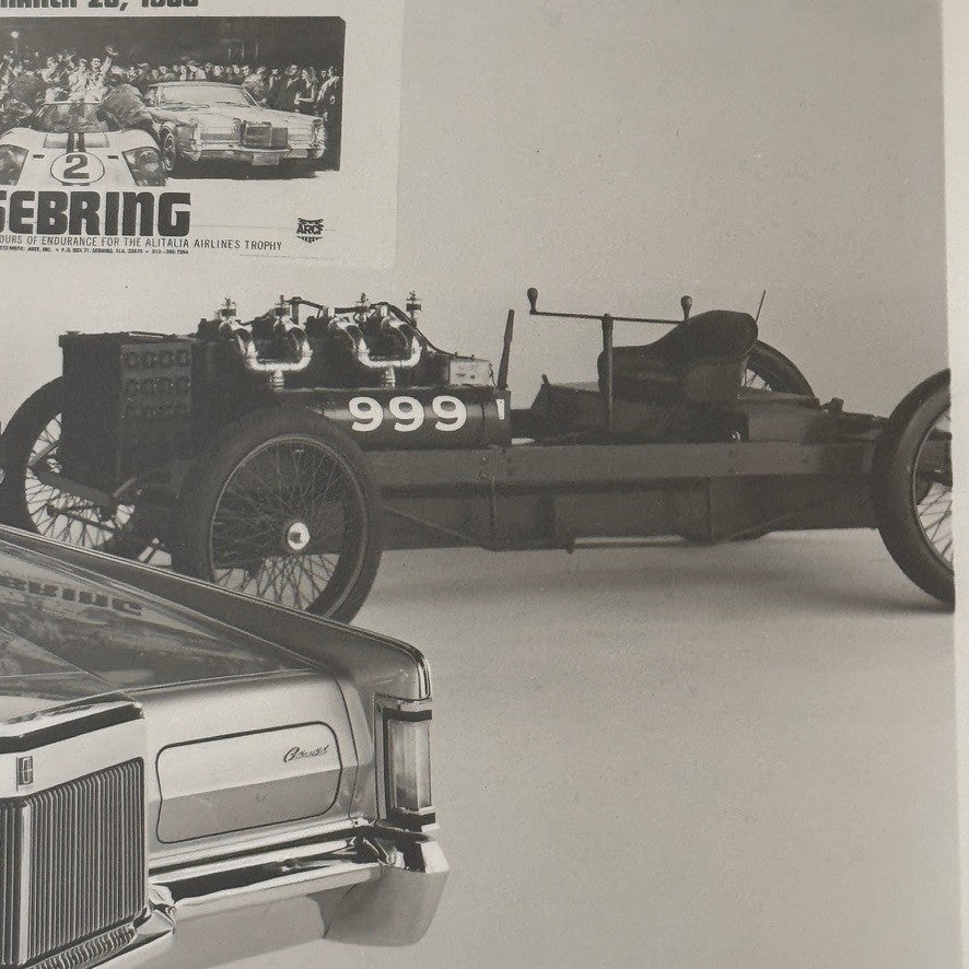 Lincoln Continental Mark III Vintage Press Photo Photograph Car Sebring 1968