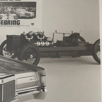Lincoln Continental Mark III Vintage Press Photo Photograph Car Sebring 1968