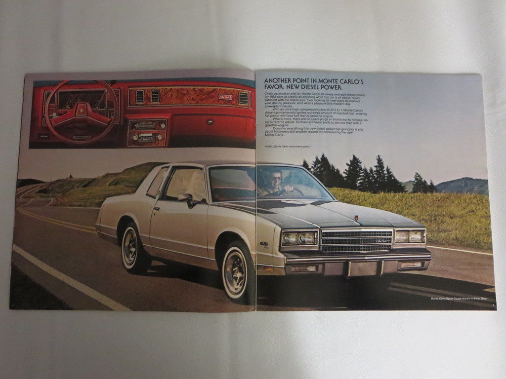 1982 Chevrolet Chevy Monte Carlo Sales Brochure Catalog