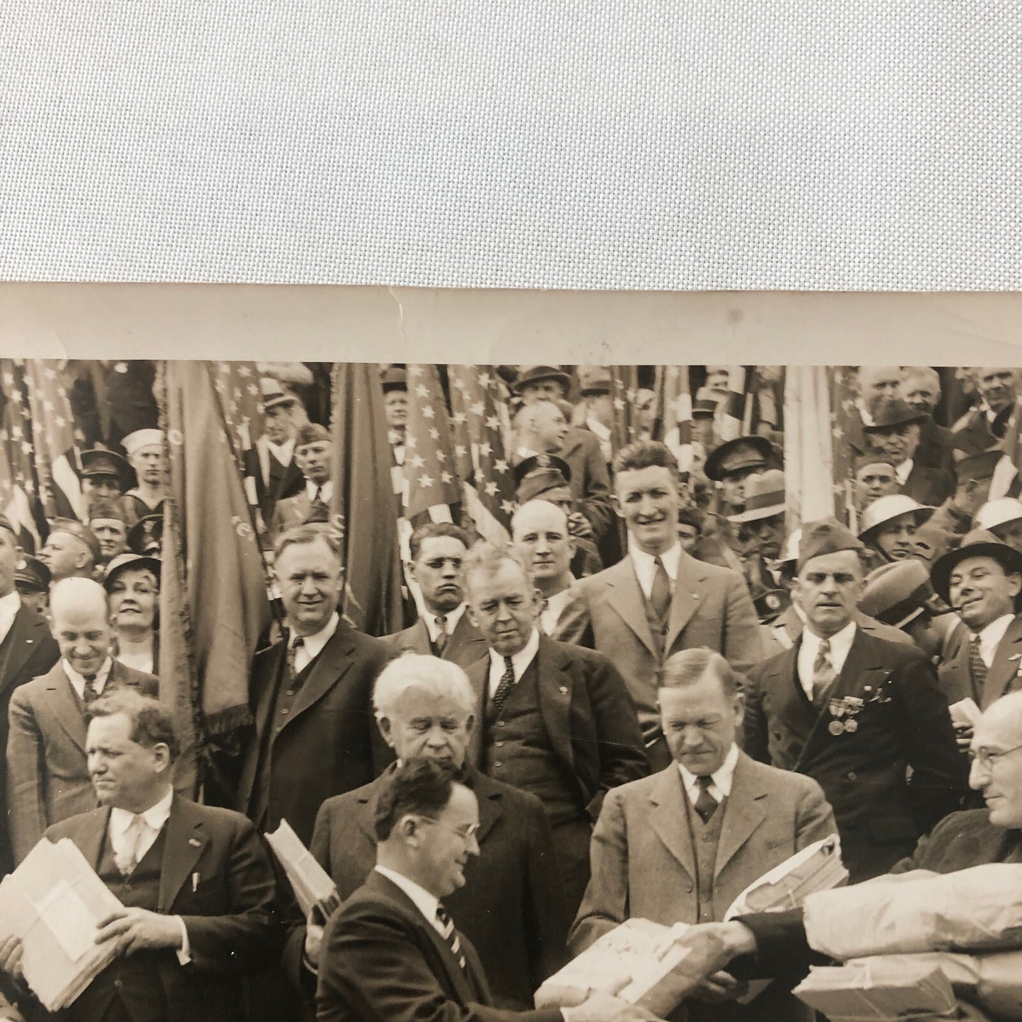 Press Photo Photograph Veterans Demonstration on Congress For Bonus Pay 1932