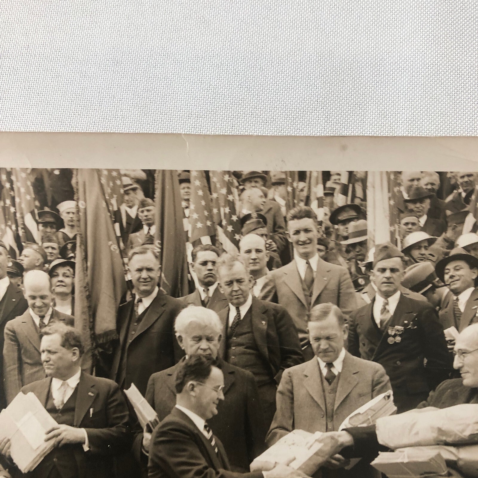 Press Photo Photograph Veterans Demonstration on Congress For Bonus Pay 1932