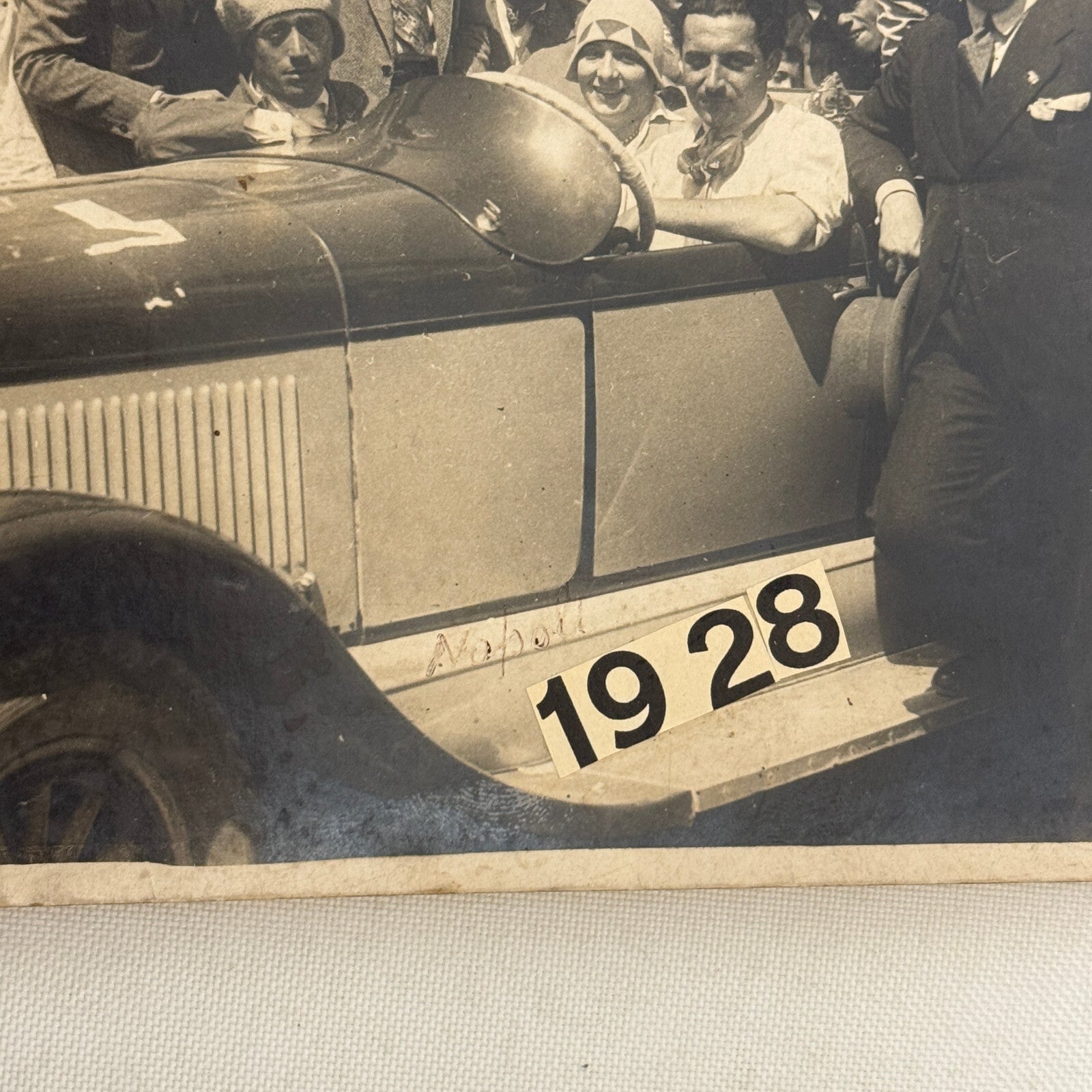 Antique Chrysler Car Automobile Photo Photograph Italian Photographer Stamp