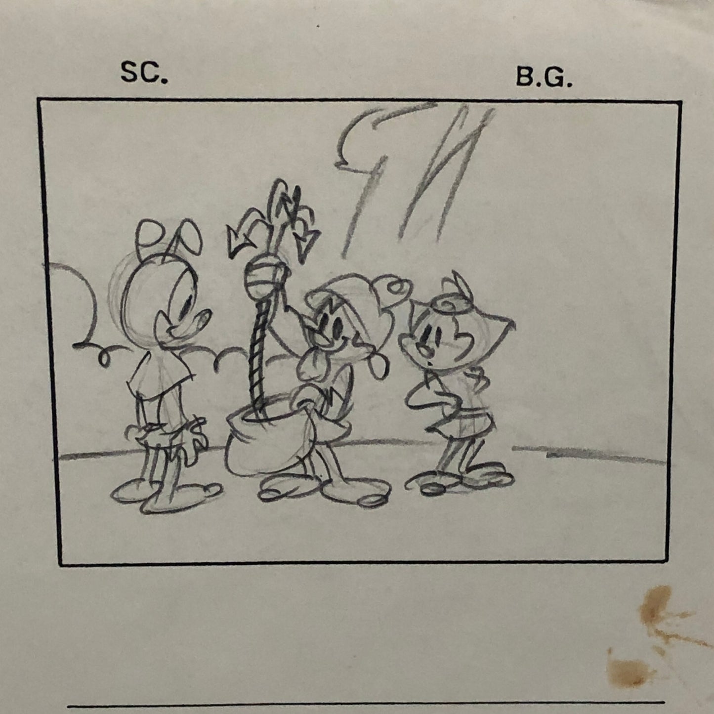 ANIMANIACS Animation Storyboard Illustration Drawing Sketch Wakko Yakko Dot