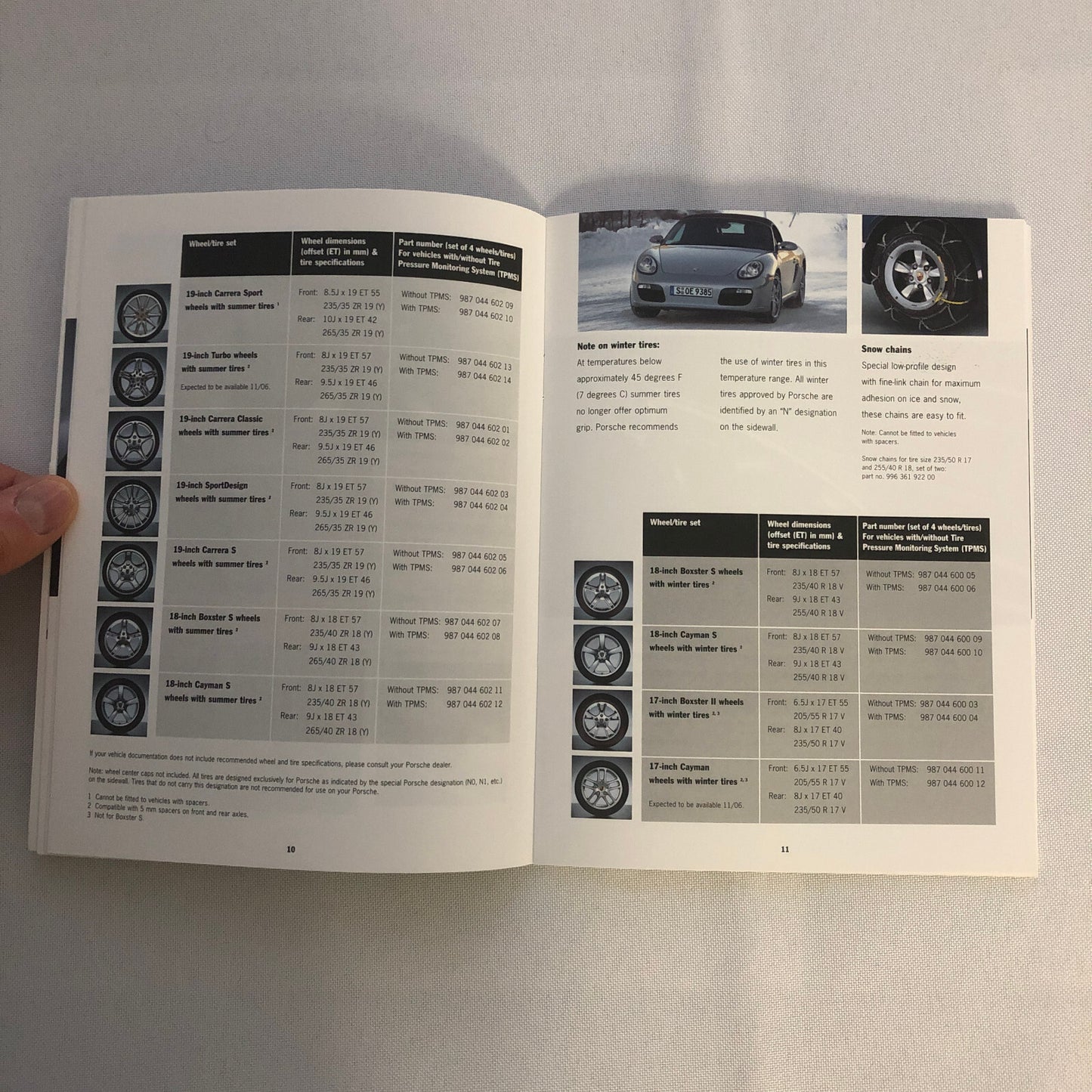 Porsche Boxster ACCESSORIES Sales Brochure Catalog 2006 2007 Wheel Rims +