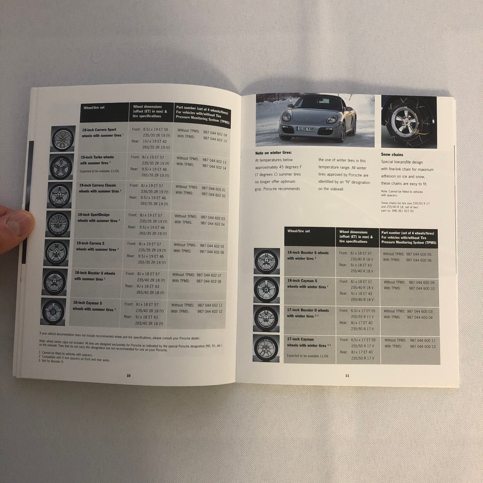 Porsche Boxster ACCESSORIES Sales Brochure Catalog 2006 2007 Wheel Rims +