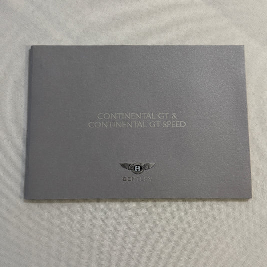Bentley Contintental GT and GT Speed Press Kit Brochure with CD 2007 2008