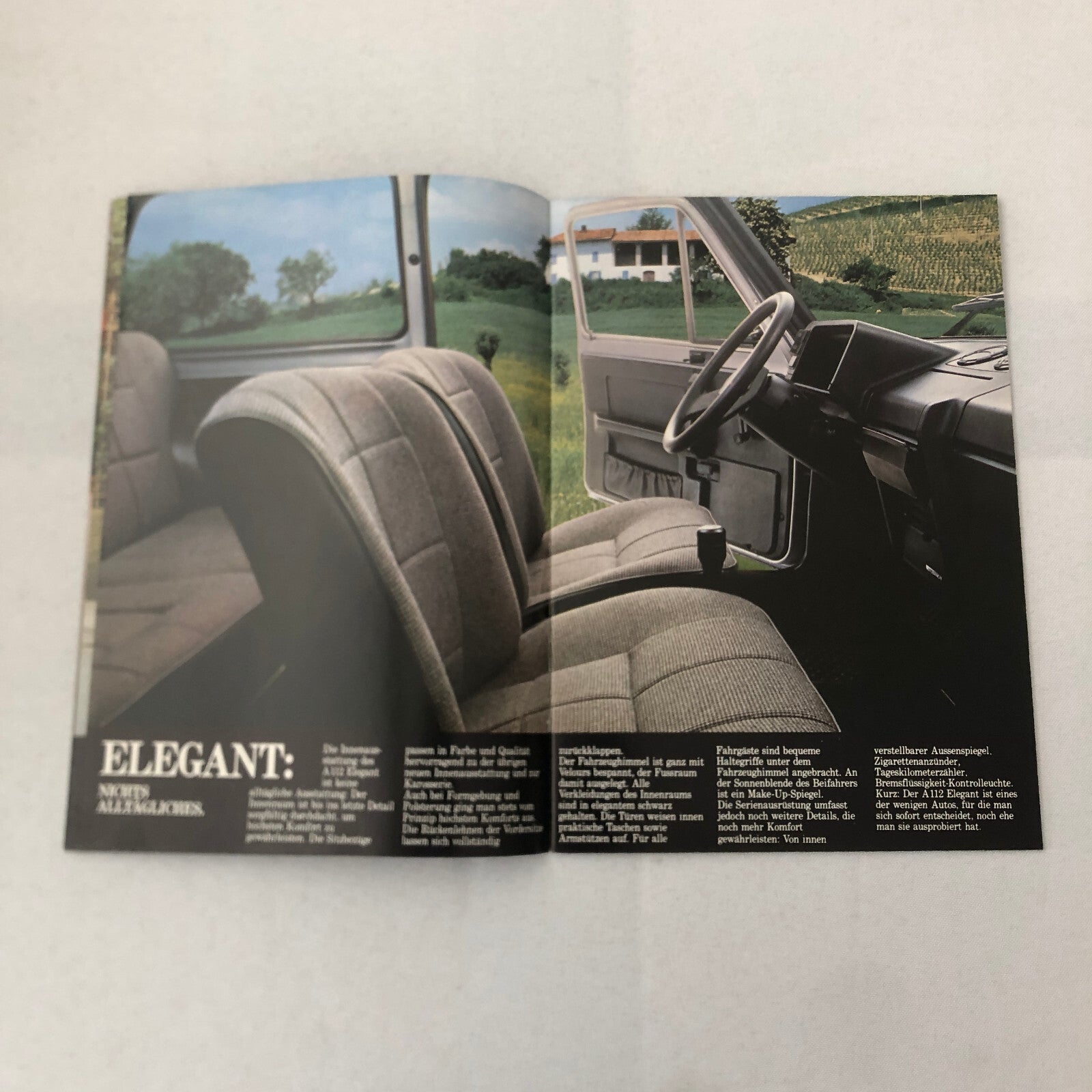 Autobianchi A112 Elegant Abarth Junior XEL Car Sales Brochure Catalog GERMAN