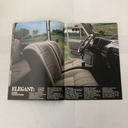 Autobianchi A112 Elegant Abarth Junior XEL Car Sales Brochure Catalog GERMAN