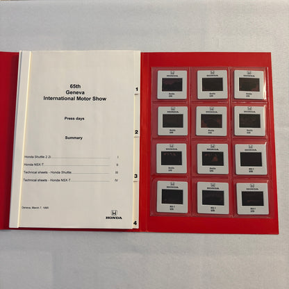 1995 Honda NSX T and Shuttle Odyssey Press Kit Photos 35mm Slides NSX-T NSXT