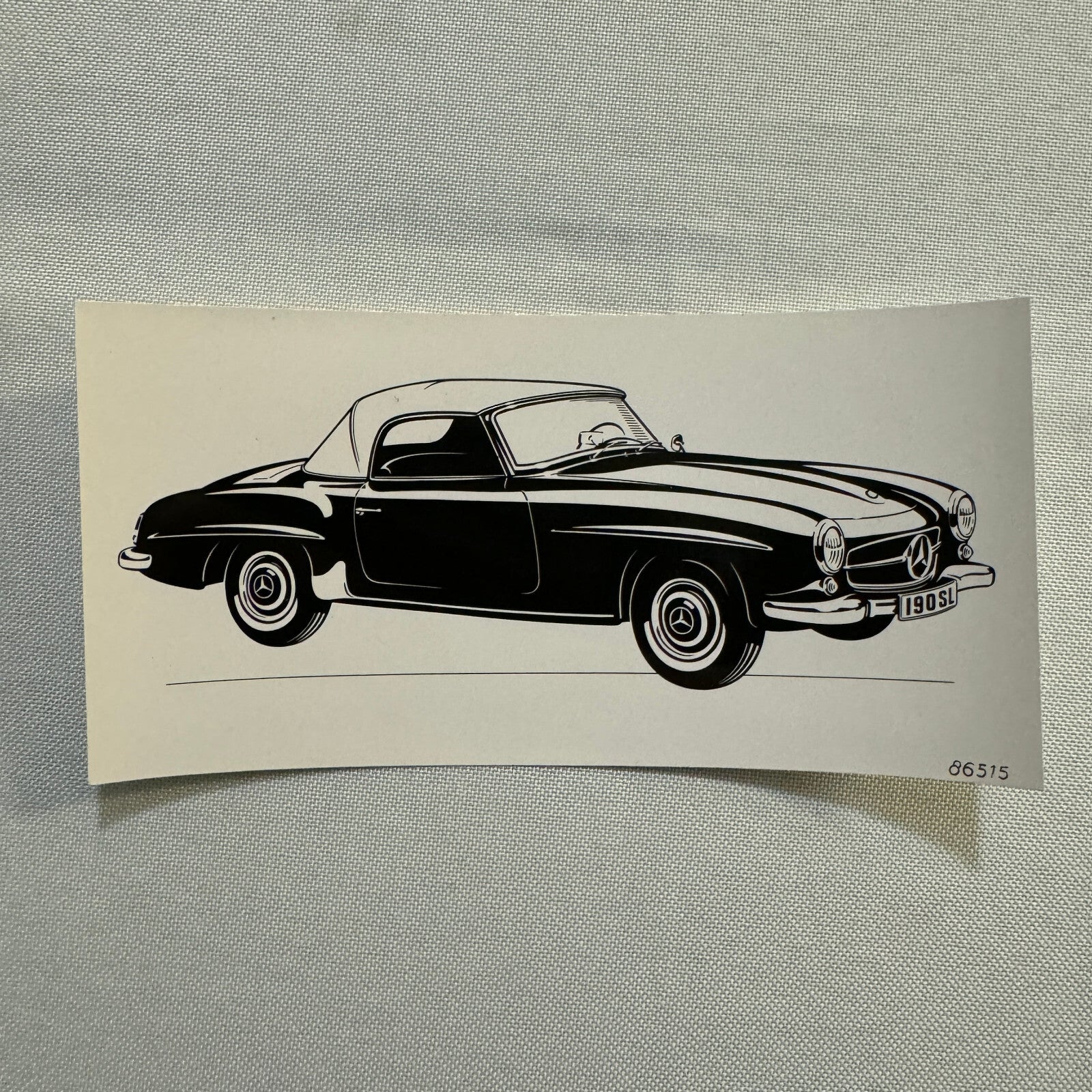 Vintage Mercedes 190SL 190 SL Roadster Hardtop Photo Photograph Lot 5x