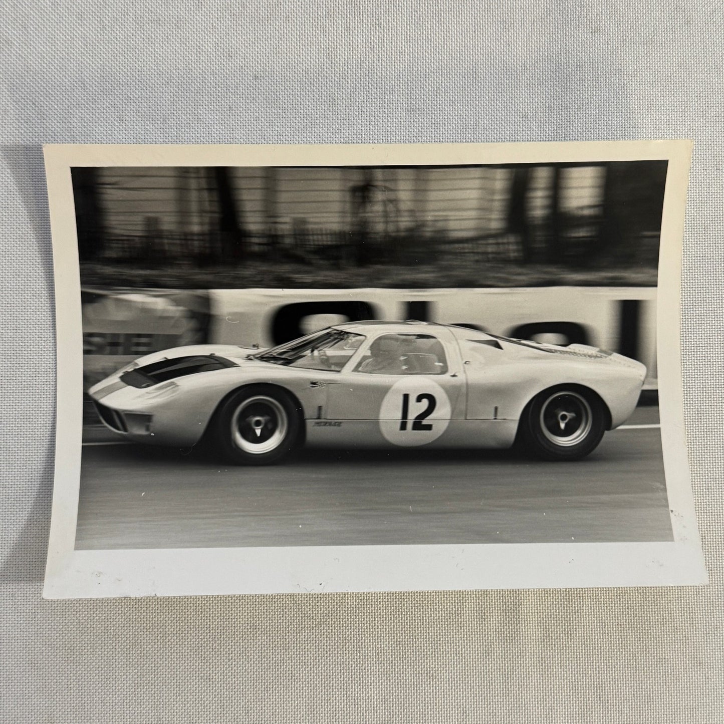 Vintage Racing Photo Photograph Ford Mirage car 1967 Practice Ford GT40