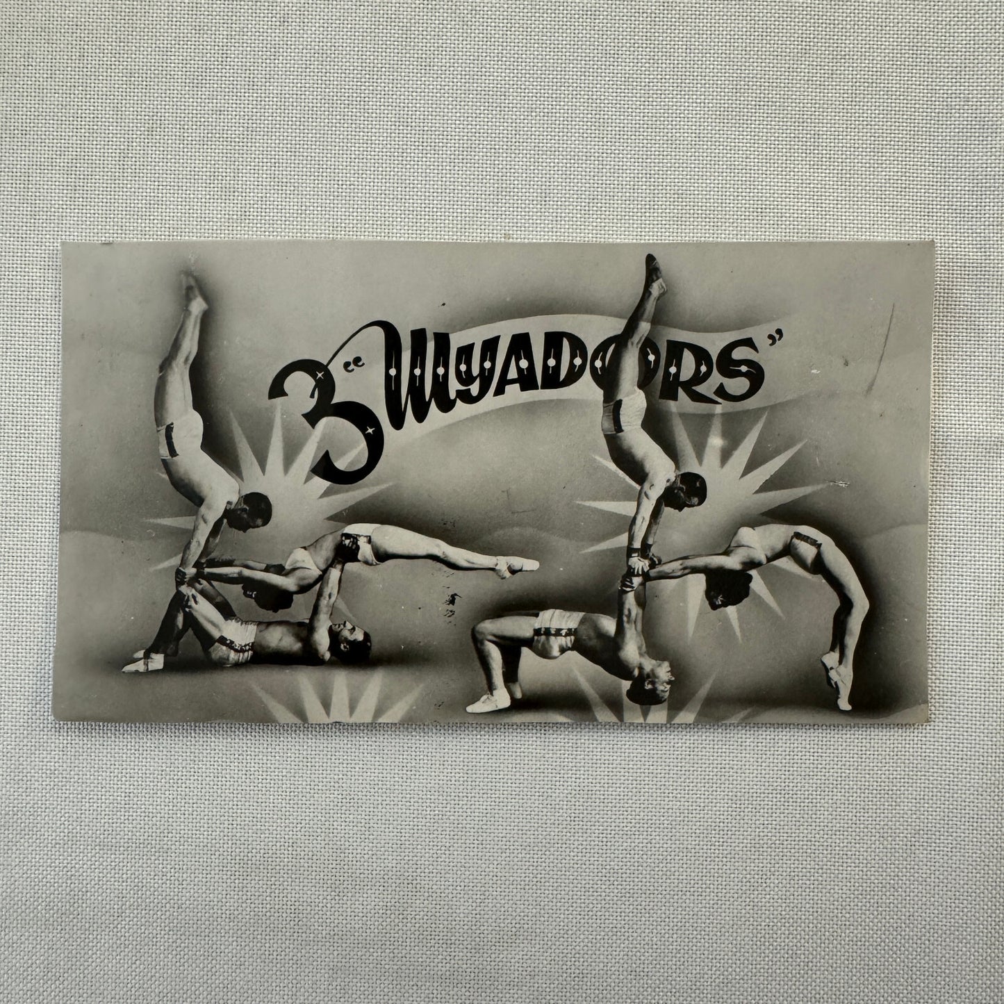 Vintage Circus Strongman Acrobat Performer Photo Photograph 3 Wyadors Bruxelles