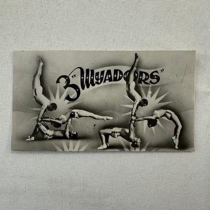 Vintage Circus Strongman Acrobat Performer Photo Photograph 3 Wyadors Bruxelles