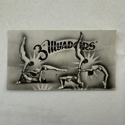 Vintage Circus Strongman Acrobat Performer Photo Photograph 3 Wyadors Bruxelles