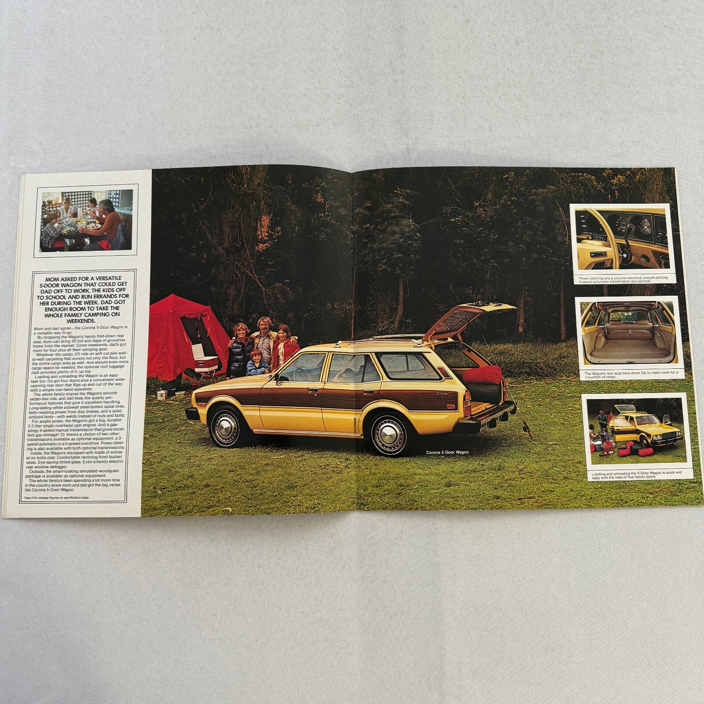 1977 Toyota Corona Car Sales Brochure Catalog Custom Sedan Deluxe Wagon Luxury