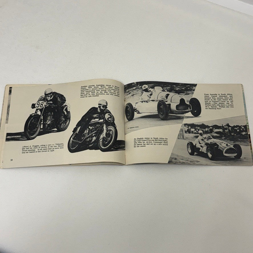 1956 Castrol Racing Achievements Brochure Grand Prix Motorcycle Aston Martin +