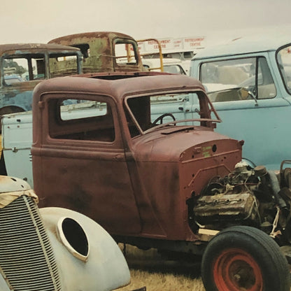 Vintage Ford V8 Cars Barn Find Junk Yard Photo Photograph Print 