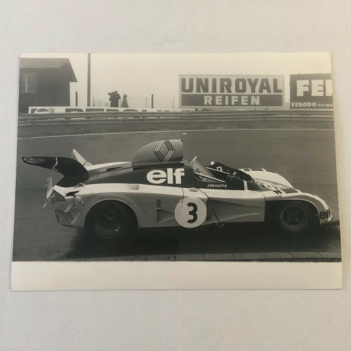 Vintage Racing Photo Photograph 1976 300KM Nurburgring Renault Alpine A442 