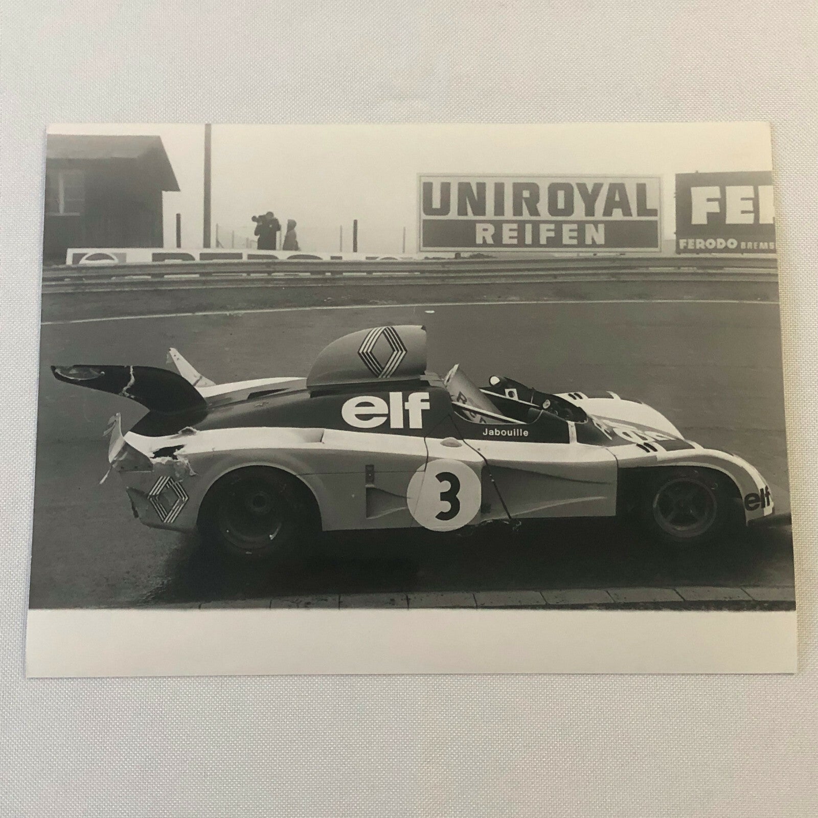 Vintage Racing Photo Photograph 1976 300KM Nurburgring Renault Alpine A442 
