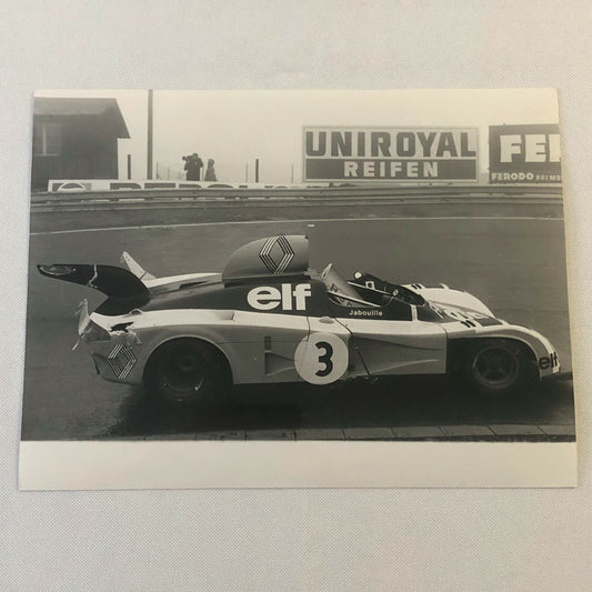 Vintage Racing Photo Photograph 1976 300KM Nurburgring Renault Alpine A442 