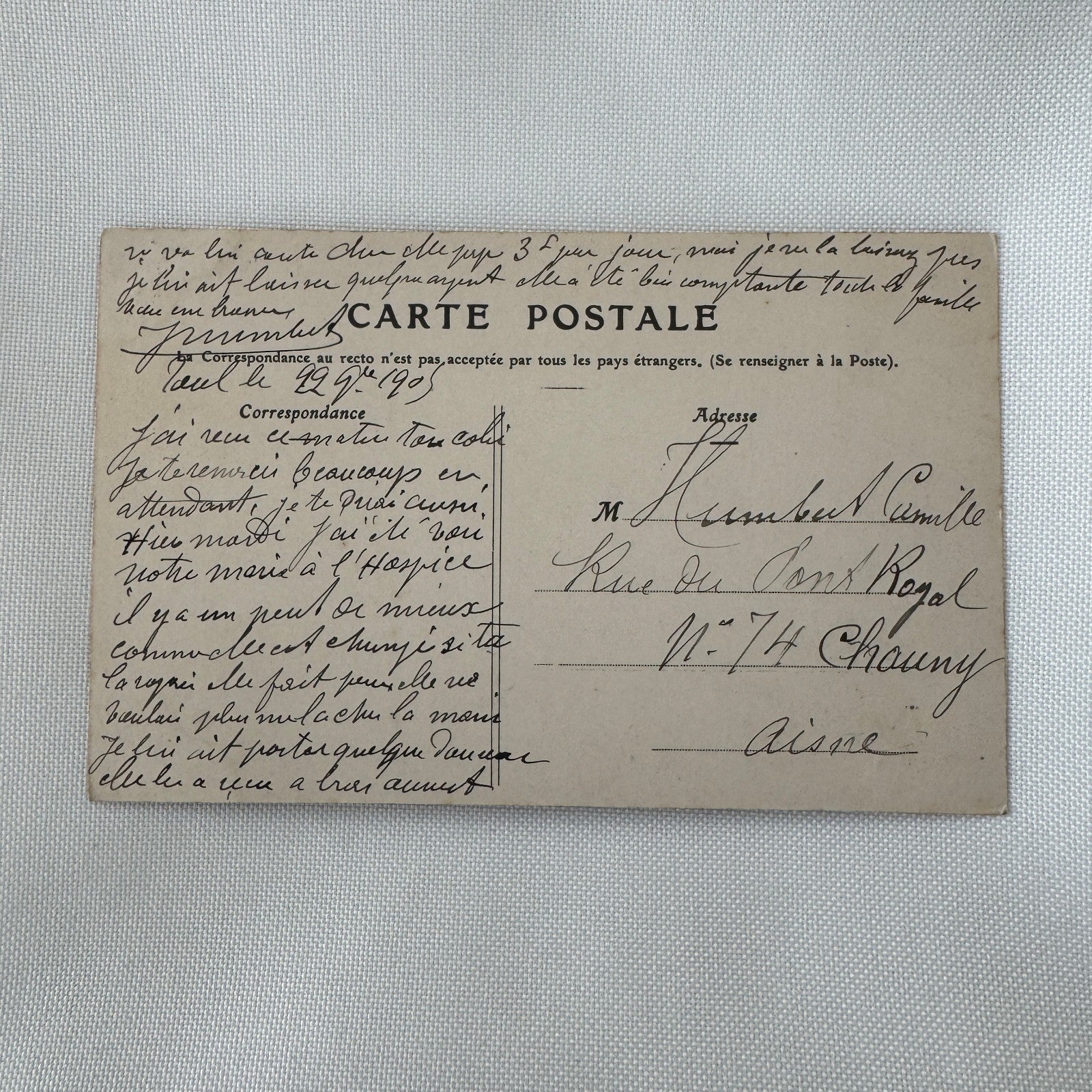 Vintage Zeppelin Airship Dirigible Postcard Post Card French Le Lebaudy