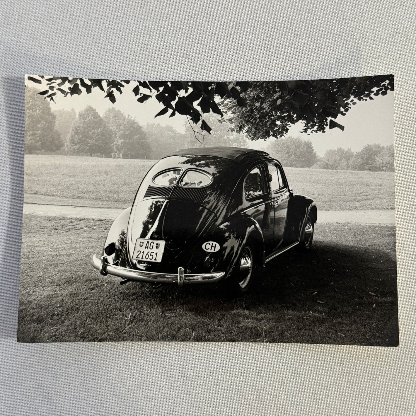 Vintage Volkswagen Beetle Coupe Car Photo Photograph Print