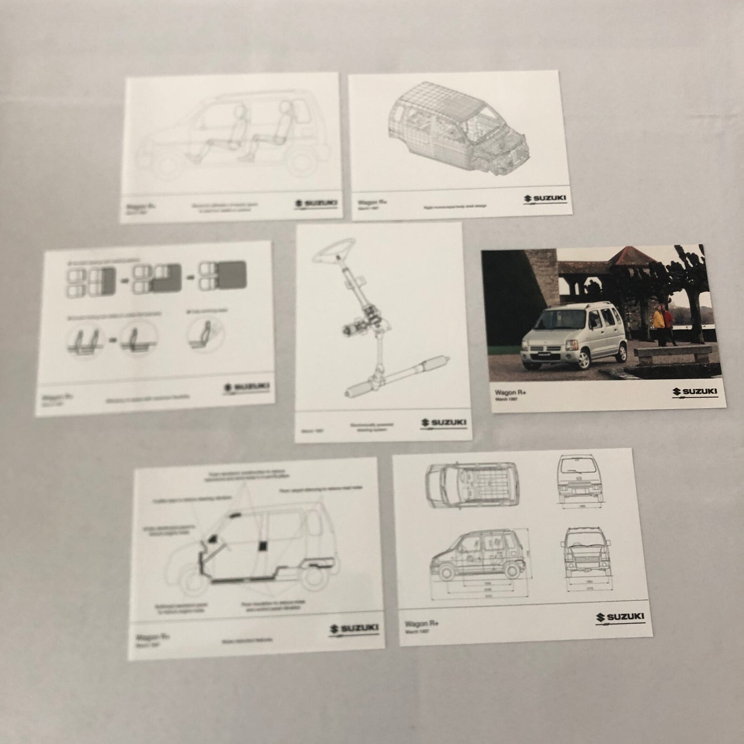 1997 Suzuki Wagon R Press Kit German Brochure Diskette 35mm Slides Photos