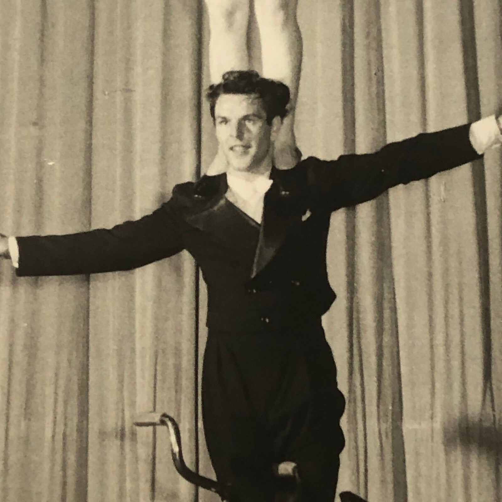 Circus Performers Balancing Act on Unicycle Photo Photograph The Renellis