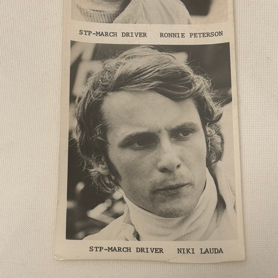 Niki Lauda Ronnie Peterson Racing Driver Photo Photograph Vintage